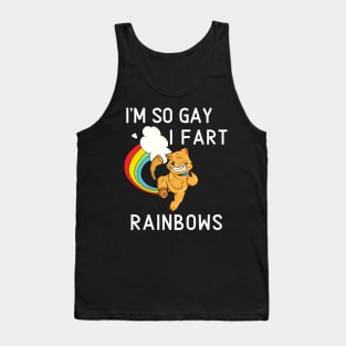 I'm So Gay I Fart Rainbows Funny Pride LGBT Shirt Tank Top